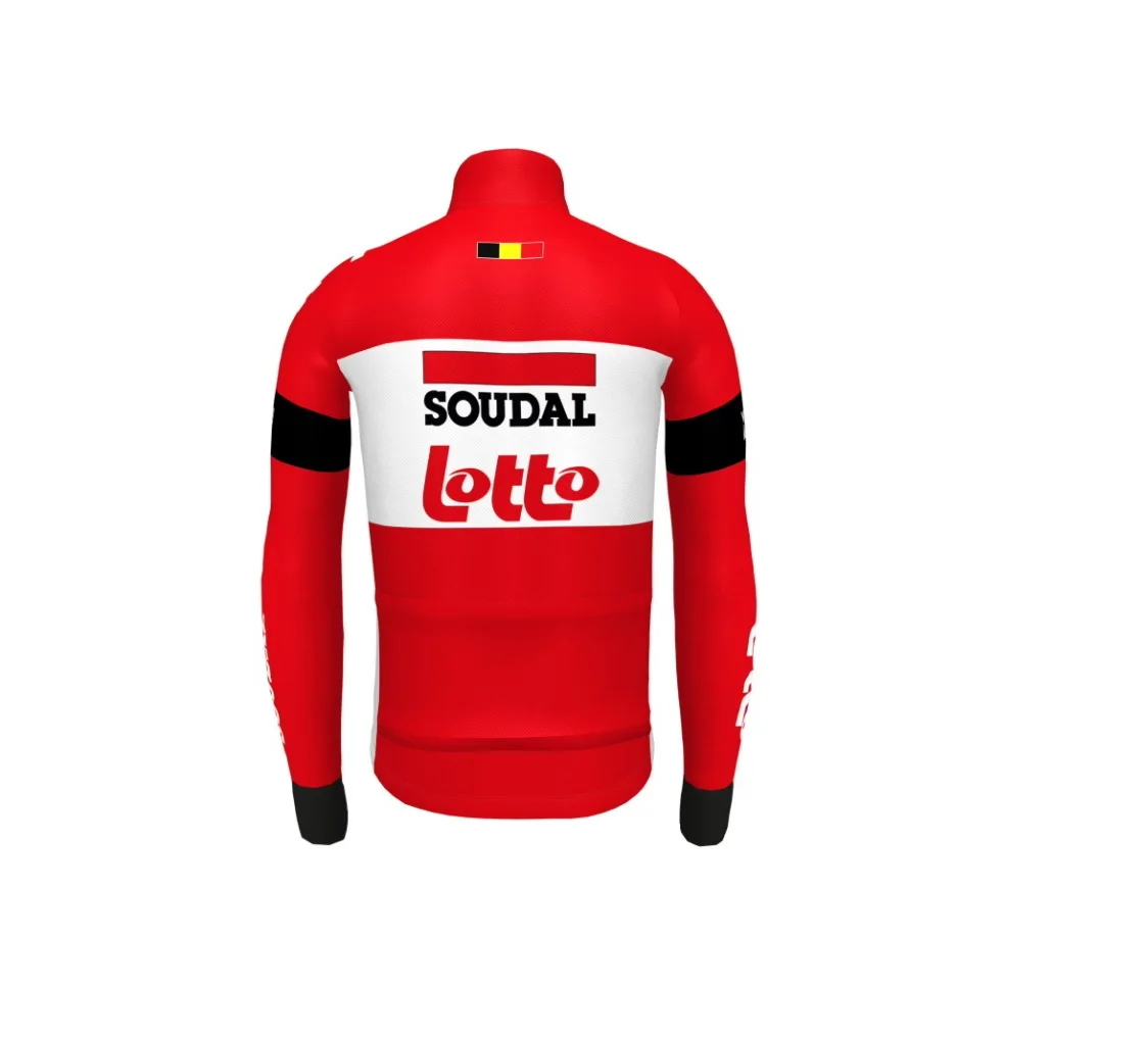 Весна Лето 2022 LOTTO SOUDAL Команда с длинным рукавом Велоспорт Джерси одежда +