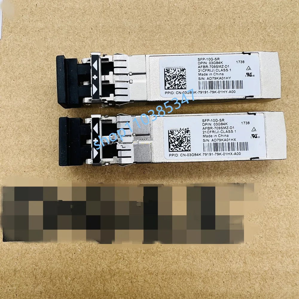 10G Module SFP/SFP-10G-SR AFBR-709SMZ-D1 03G84K 10Gbase-SR/850nm 300m 10g sfpTransceiver/10g network adapter general switch