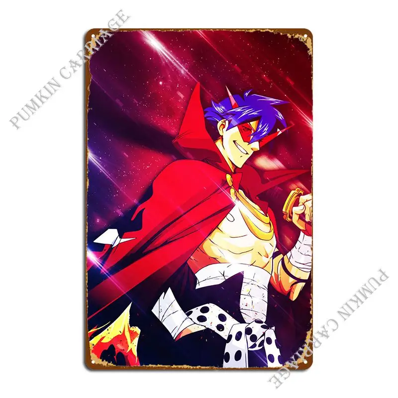 

Металлический плакат Gurren Lagann, металлический плакат на стену, создание клуба, декор на стену, Настенная роспись, жестяной плакат