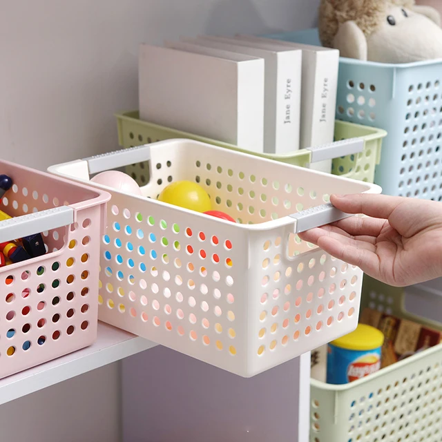 5pcs Household Pp Storage Basket For Tabletop Use, Cosmetic