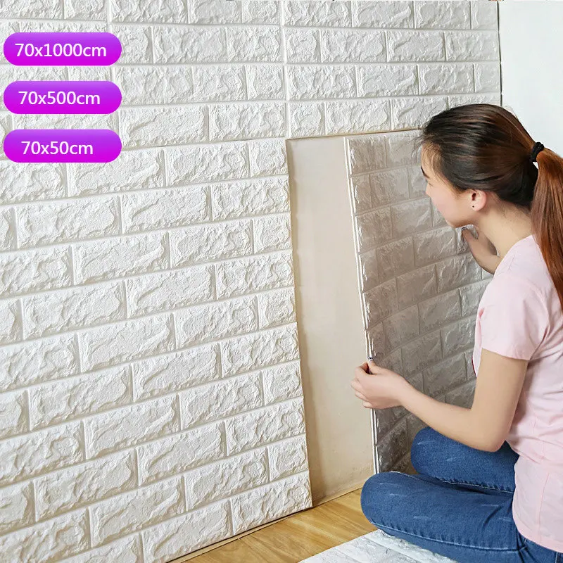 

DIY 3D наклейки на стену с изображением кирпичной стены, украшение для дома, гостиной, спальни, декор из пены, искусство искусства