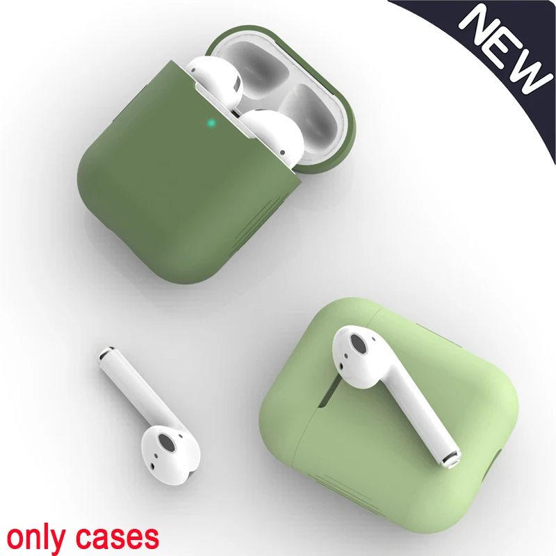 

New Silicone Cases for Airpods1 2nd Luxury Protective Earphone Cover Case for Apple Airpods Case 1&2 Shockproof Sleeve