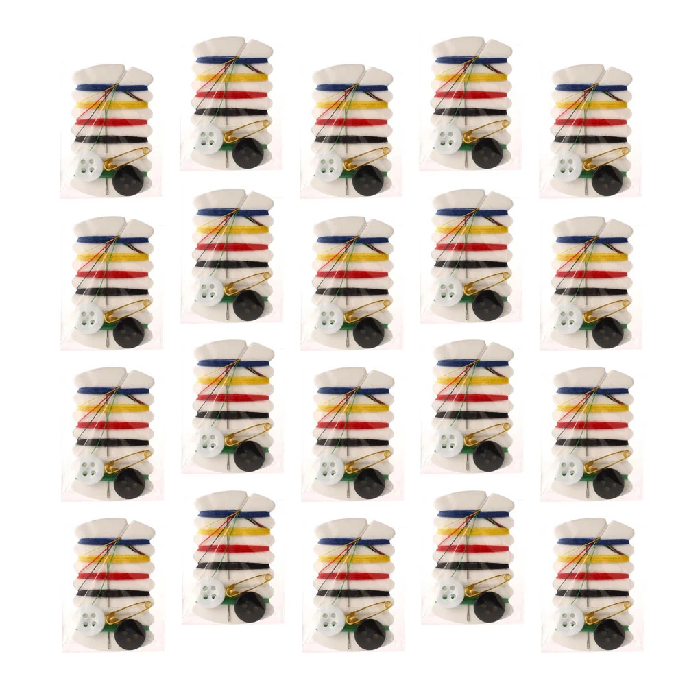 

Kit Sewing Travel Needle Thread Repair Mini Emergency Quick Repairing Clothing Home Portable Threaded Pre Hotel Disposable Diy