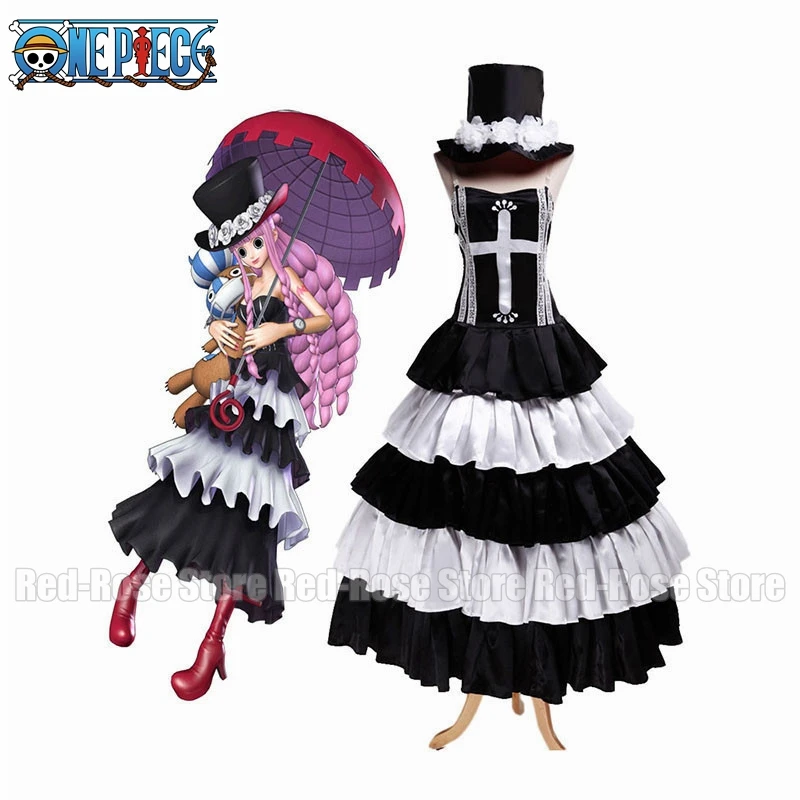 

Anime Costume Ghost Princess Dress Perona Cosplay Costume Dress With Hat Halloween Costumes For Women Hot