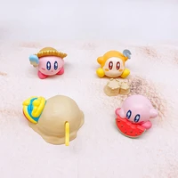 kirby gashapon toys summer beach series backpack chocolate cartoon creative action figure model ornament toys children gifts