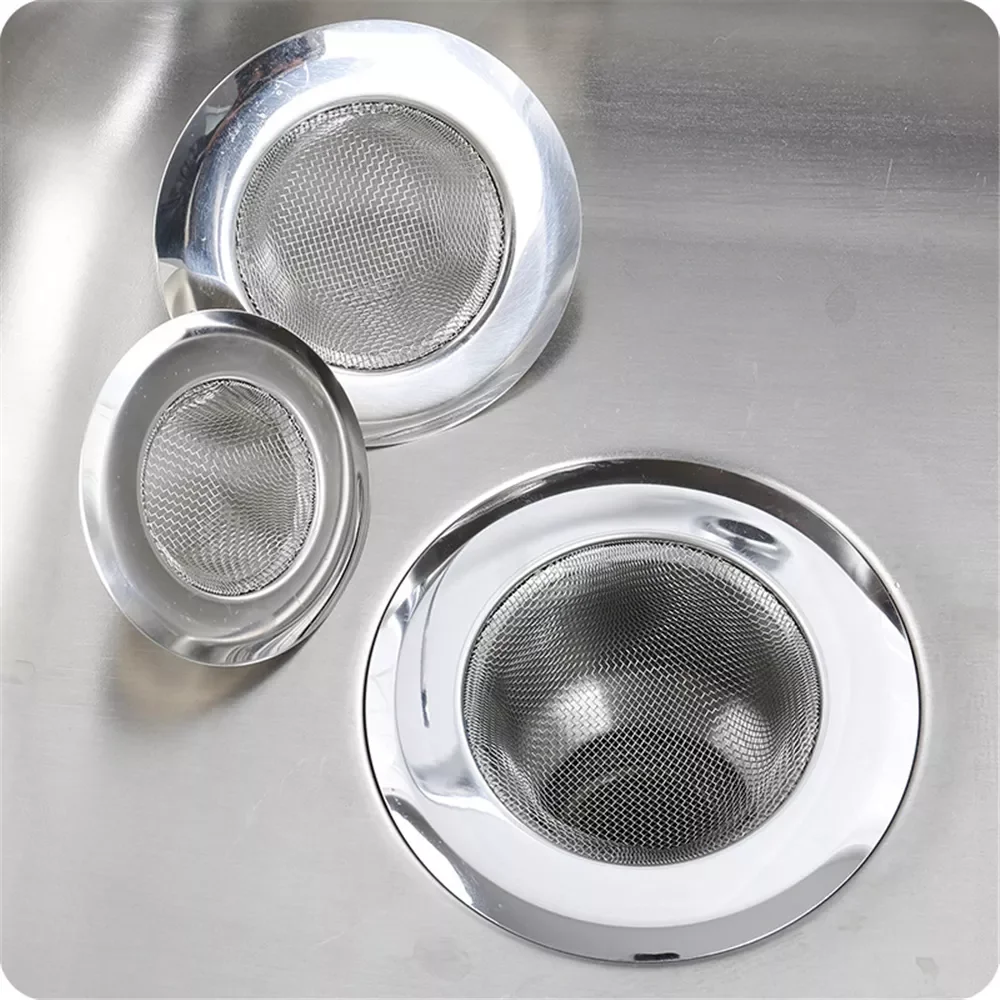 

Kitchen Sink Filter Mesh Metal Floor Drain Net Food Slag Stopper Plug Shower Bathtub Hair Catcher Deodorant Drainer Cleaner Tool