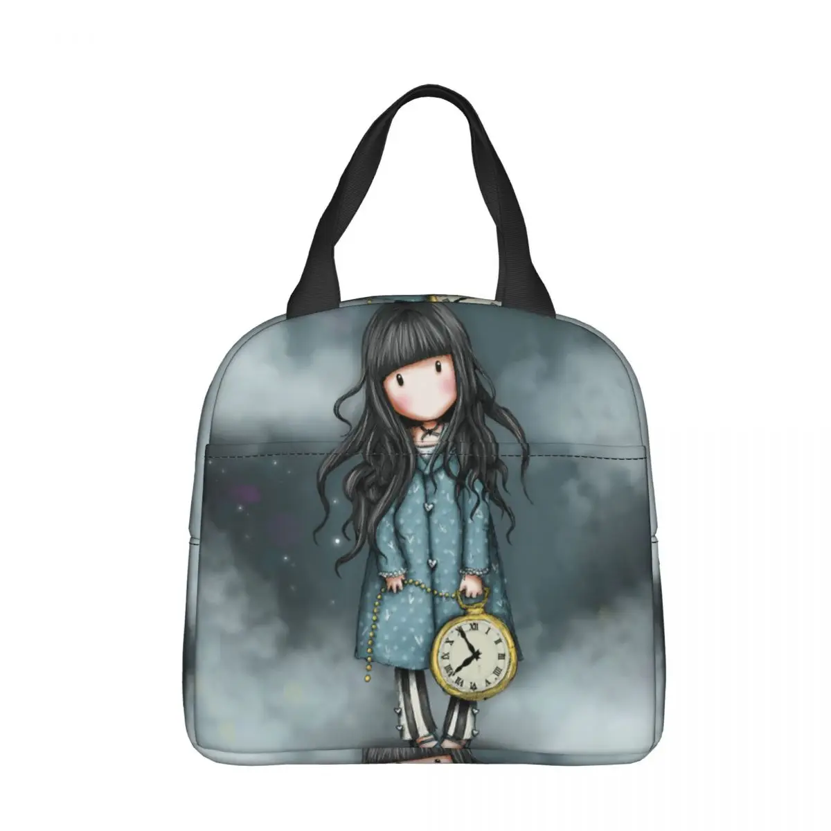 

Santoro Gorjuss Doll Insulated Lunch Bag Cooler Bag Reusable Art Cute Cartoon Leakproof Tote Lunch Box Bento Pouch Work Outdoor