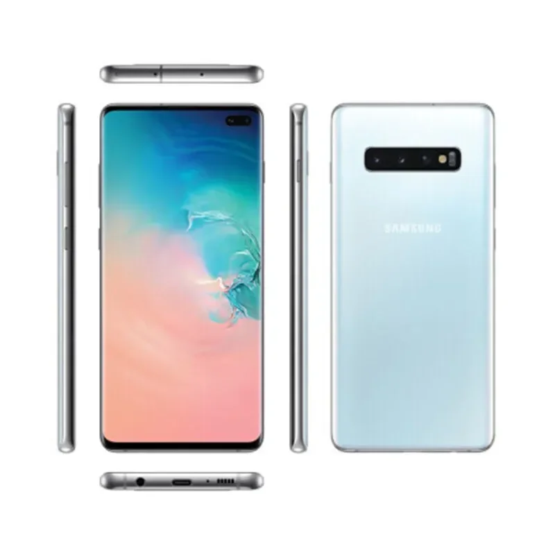 Фото Samsung Galaxy S10+ G975U G975U1 S10 Plus, 8/12 ГБ ОЗУ, 128/512/1 ТБ ПЗУ, Snapdragon 855, восьмиядерный процессор, 6.4 дюйма, 16 МП и двойная камера 12 МП, NFC №2