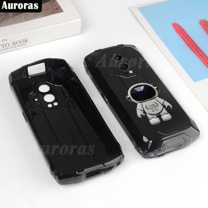 Auroras для Blackview BV9300 фото с держателем астронавта зеркальный Гладкий силиконовый