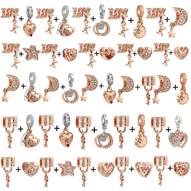 2 шт./партия, подвески для браслета в европейском стиле