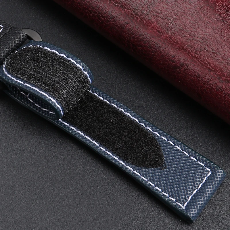 PAM01118 PAM01119 Nylon Watch Band For Panerai Canvas Leather Watch Strap Waterproof  Wrist Band Men Accessories 24mm