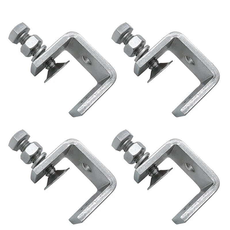 

4PCS 16-25mm Heavy Duty Woodworking Clamp Set 304 Stainless Steel C Clamp Tiger Clamp Tools for Welding/Carpenter