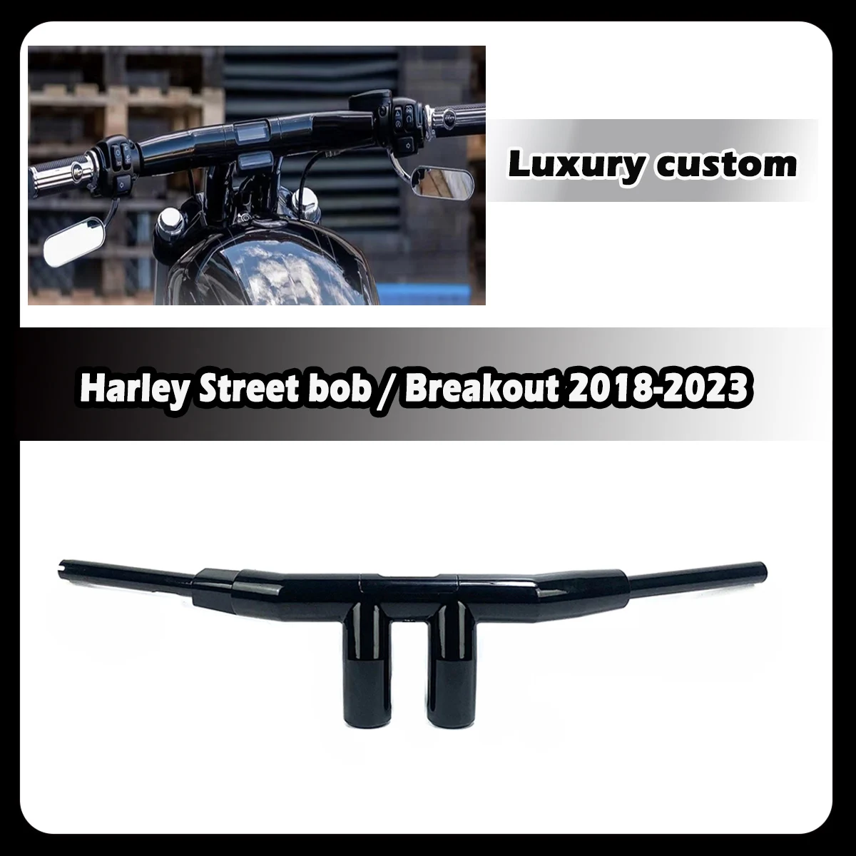 Роскошные индивидуальные мотоциклетные Рули ZDQ Premium 2-дюймовые T для Harley Street bob break