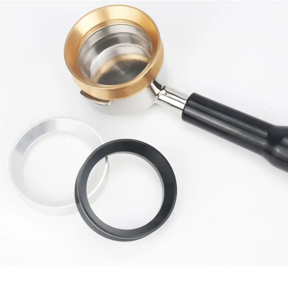 

Кольцо для дозирования кофе 51/53/58 мм, алюминиевый фильтр для конденсации кофейного порошка в итальянском стиле, герметичное, воронка, аксесс...
