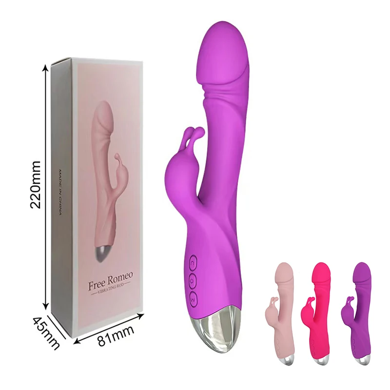 Rabbit Vibrator Vagina Mastrubator Toy Dildo G Spot Clitoris Nipple Dual Stimulator Massager Funny Sex Toys Shop For Women Adult