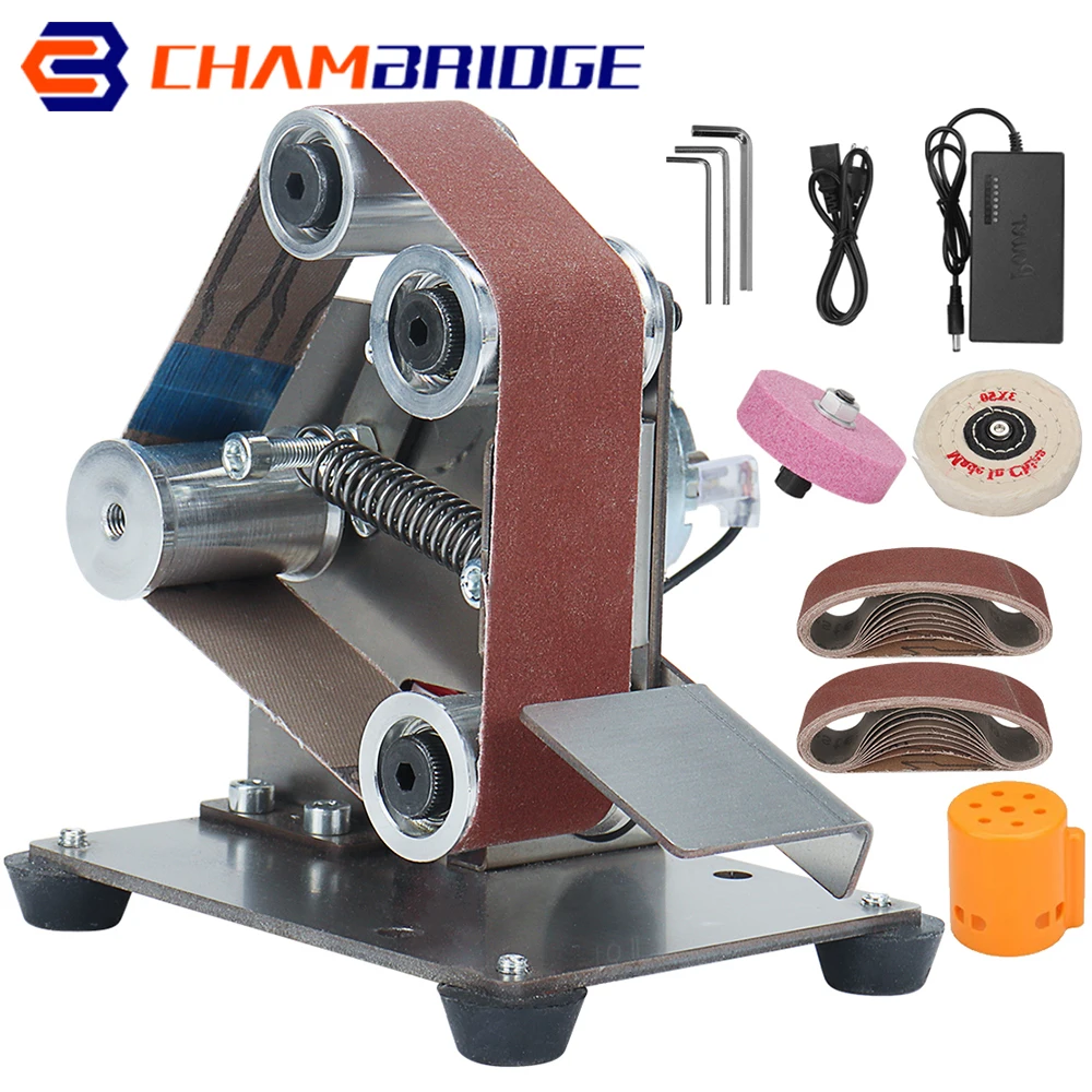 Multifunctional Mini Electric Belt Sander Angle Grinder Accessories DIY Polishing Grinding Machine For Cutter Edges Sharpener