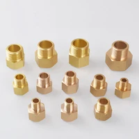 brass pipe hex fitting quick coupler adapter 18 14 38 12 m12 m14 m18 adapter fitting bushing for pressure gauge fuel water