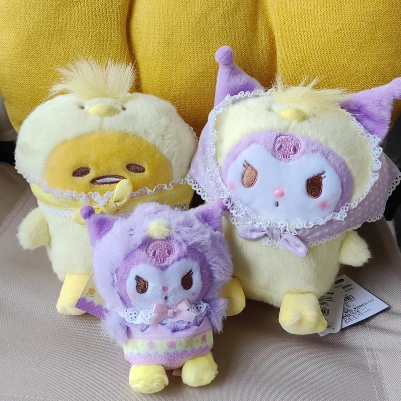 

Sanrio плюшевый брелок для ключей с курицей, цвет Коричный, милая девушка My Melody Kuromi, Мультяшные украшения, Рождественский подарок