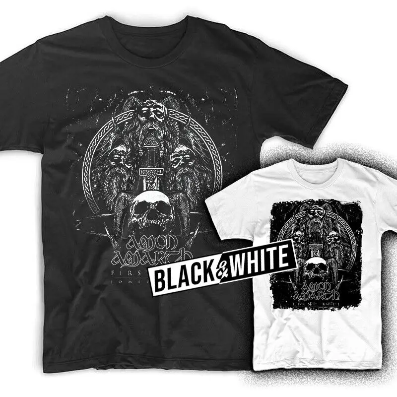 PEDRAZA футболка Amon Amarth First Kill Jomsviking черная белая