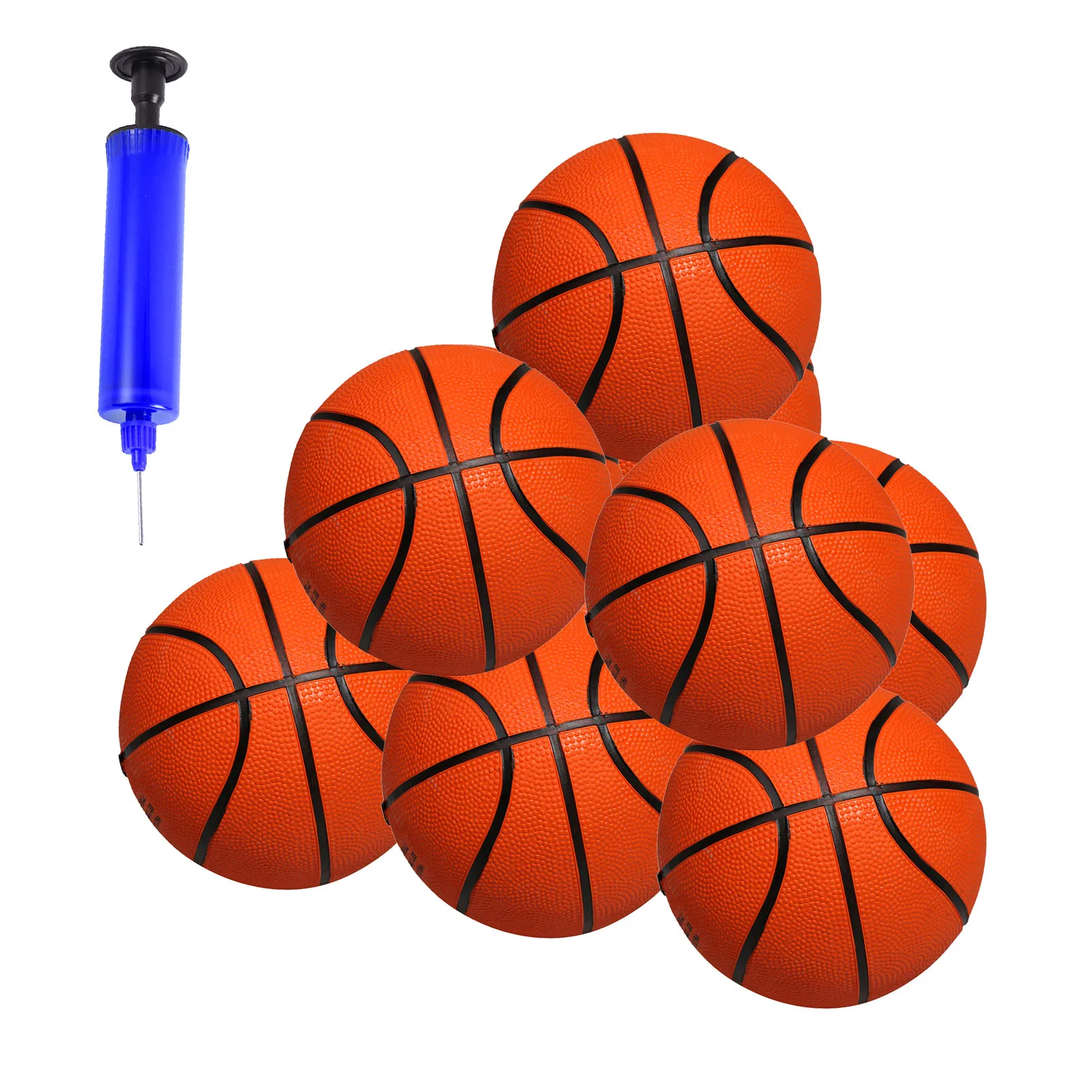 

10/20Pcs Mini Basketball And Inflator ABS Portable Sports Ball Sports Goods Set For Entertainment Flexible Trained Relaxed ..