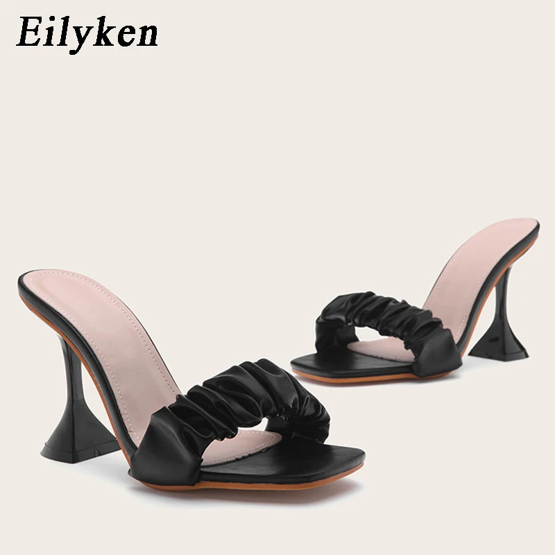 Eilyken 2023 Women Gladiator High Heels Sandals Summer Party Dress Shoes Cross Strap Lace-up Pumps size 41