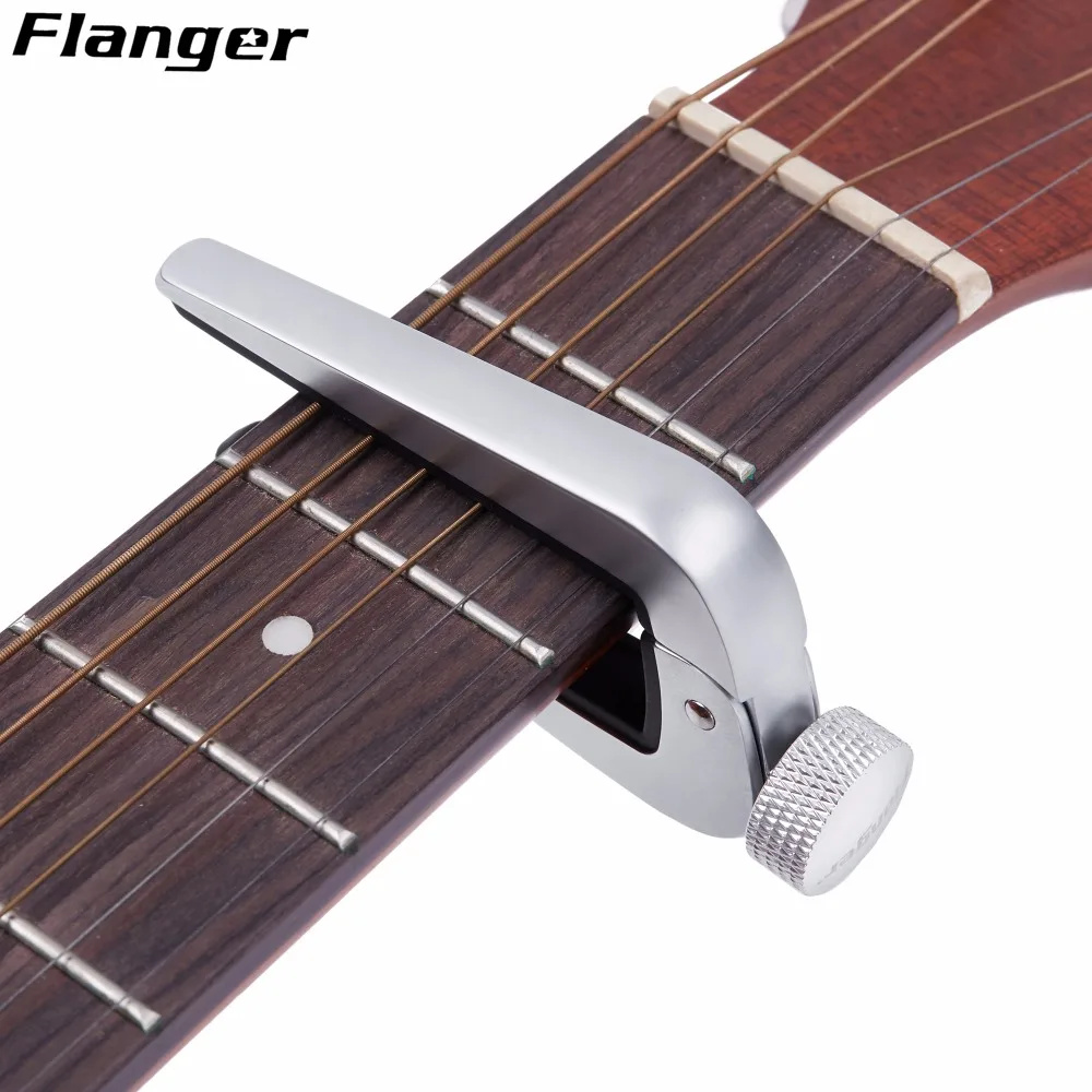 

Flanger FC-09 Zinc Alloy Guitar Capo for Acoustic & Classical Guitar Both fits Guitar Ukulele Banjos Mandolin Easy to Use