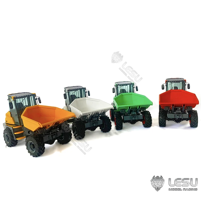 Фото LESU 1/14 4X4 шарнирный самосвал AOUE Металлическая гидравлическая игрушечная модель серии 6MDX №2