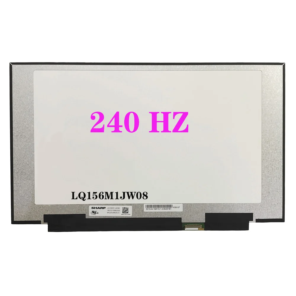 

15.6 Inch 240 HZ LCD Matrix Panel LQ156M1JW06 LQ156M1JW08 LQ156M1JW16 EDP 40 Pins IPS 100% sRGB FHD 1920*1080 Laptop LED Screen
