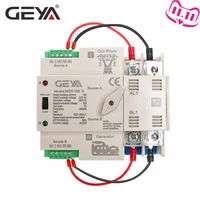 geya din rail 100a 2pole ats power automatic transfer switch 63a 100a 5060hz pc grade 220v 110v city power to generator