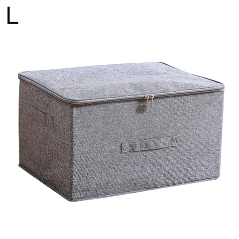 Складная коробка для хранения на молнии с крышкой для одежды, нижнего белья