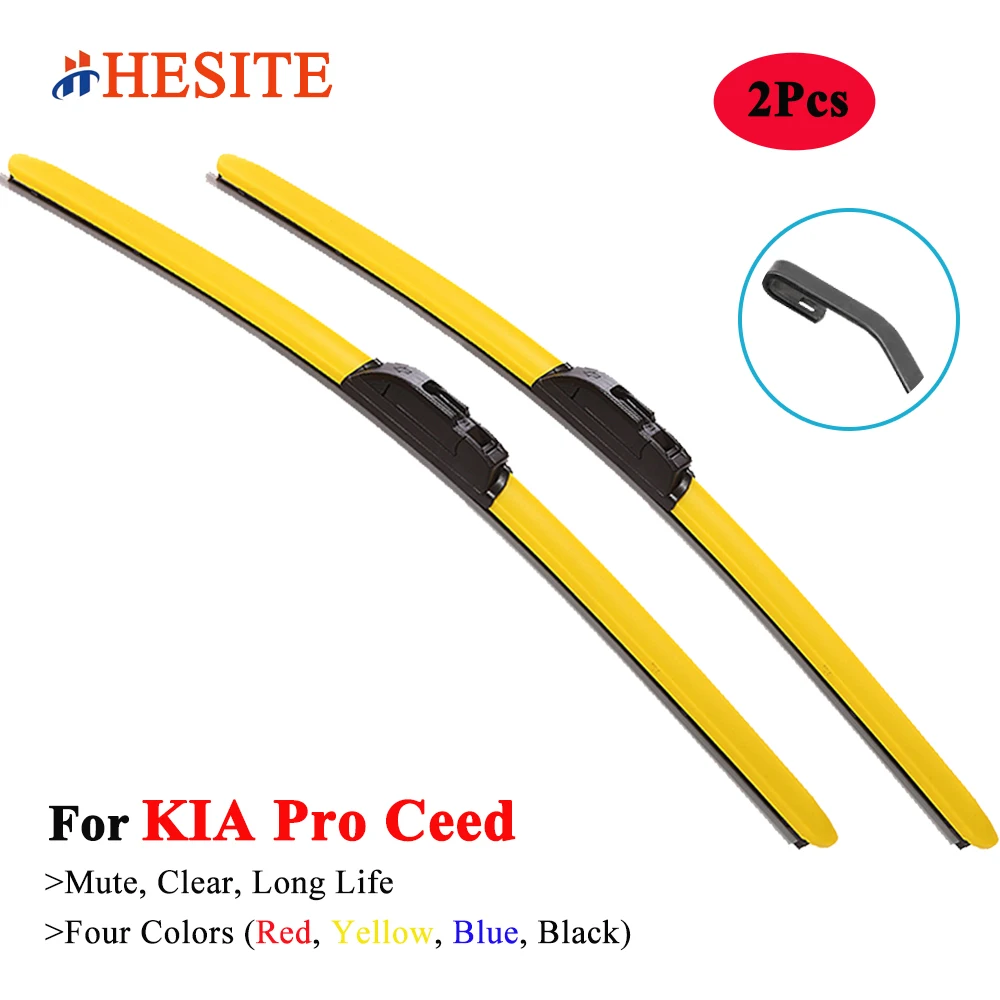 

HESITE Colorful Windshield Wiper Blades For KIA Pro Ceed ED JD CD Hatchback 1.4 1.6 2008 2009 2010 2013 2016 2018 2019 2020 2022