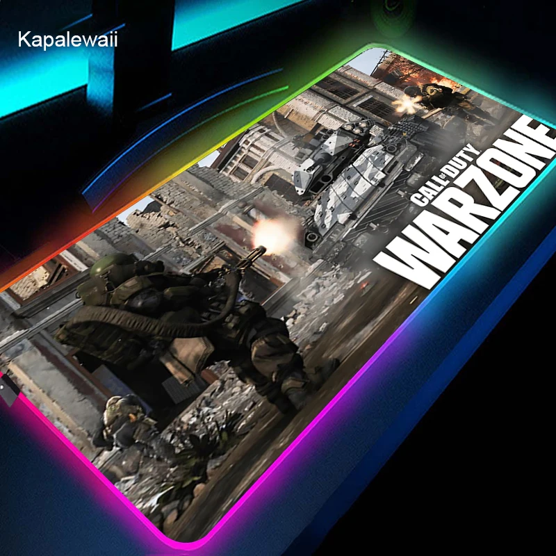 

Warzone Mouse Pad Gaming Mouse Pad Large RGB Computer Mause Pad XXL Mousepad Gamer Keyboard Mause Carpet Desk Mat PC Game