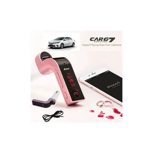 

Kingboss Bluetooth Car Kit G7 Fm Transmitter _Silver