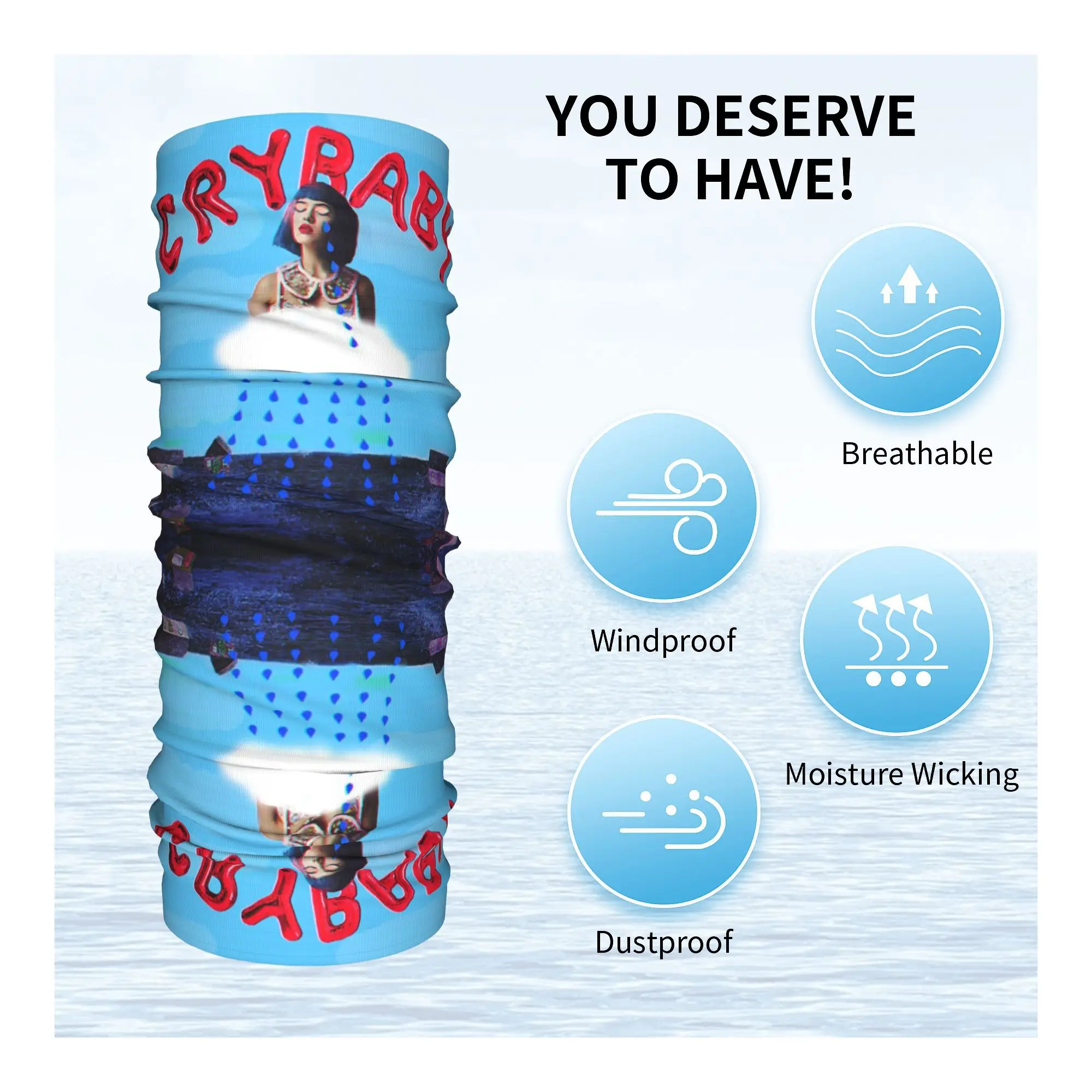 Пользовательские Melanie Martinez Merch Logo Cry Baby дождевые гетры для женщин и мужчин