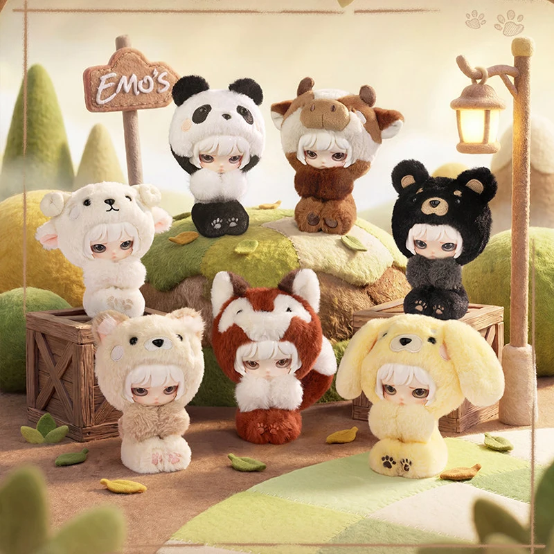 Фото AYOR TOYS x EMO'S Серия Emotional Sanctuary: Виниловые брелоки-сюрпризы, коллекционные куклы, подвески для рюкзаков, игрушки-подарки в слепых коробках №1