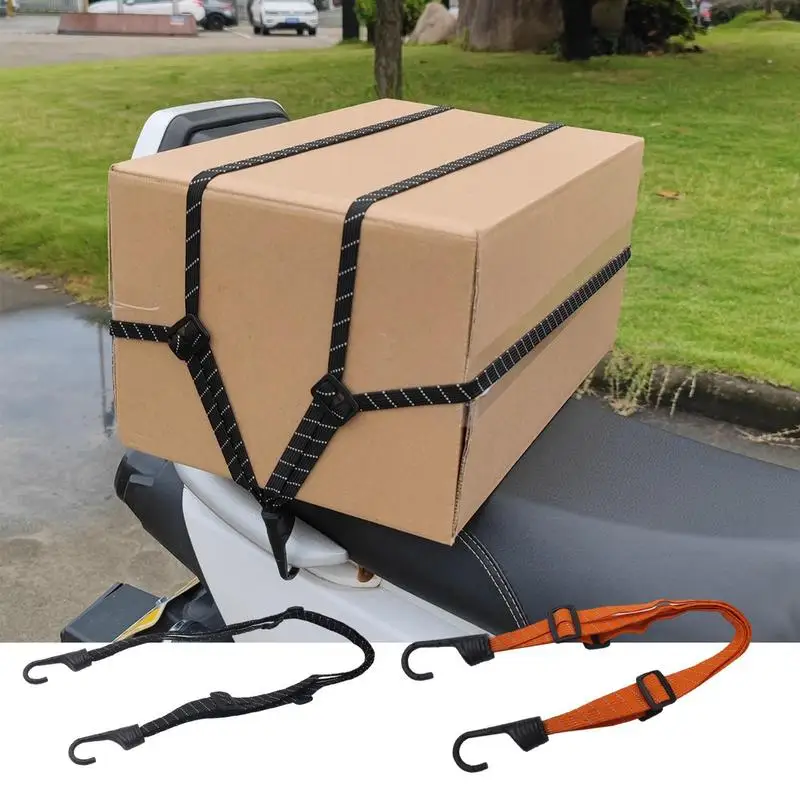 

Motorcycle Tie Down Straps Universal Adjustable Soft Straps Reliable Helmet Gears Fixed Elastic Rope Motorcycle Accessories