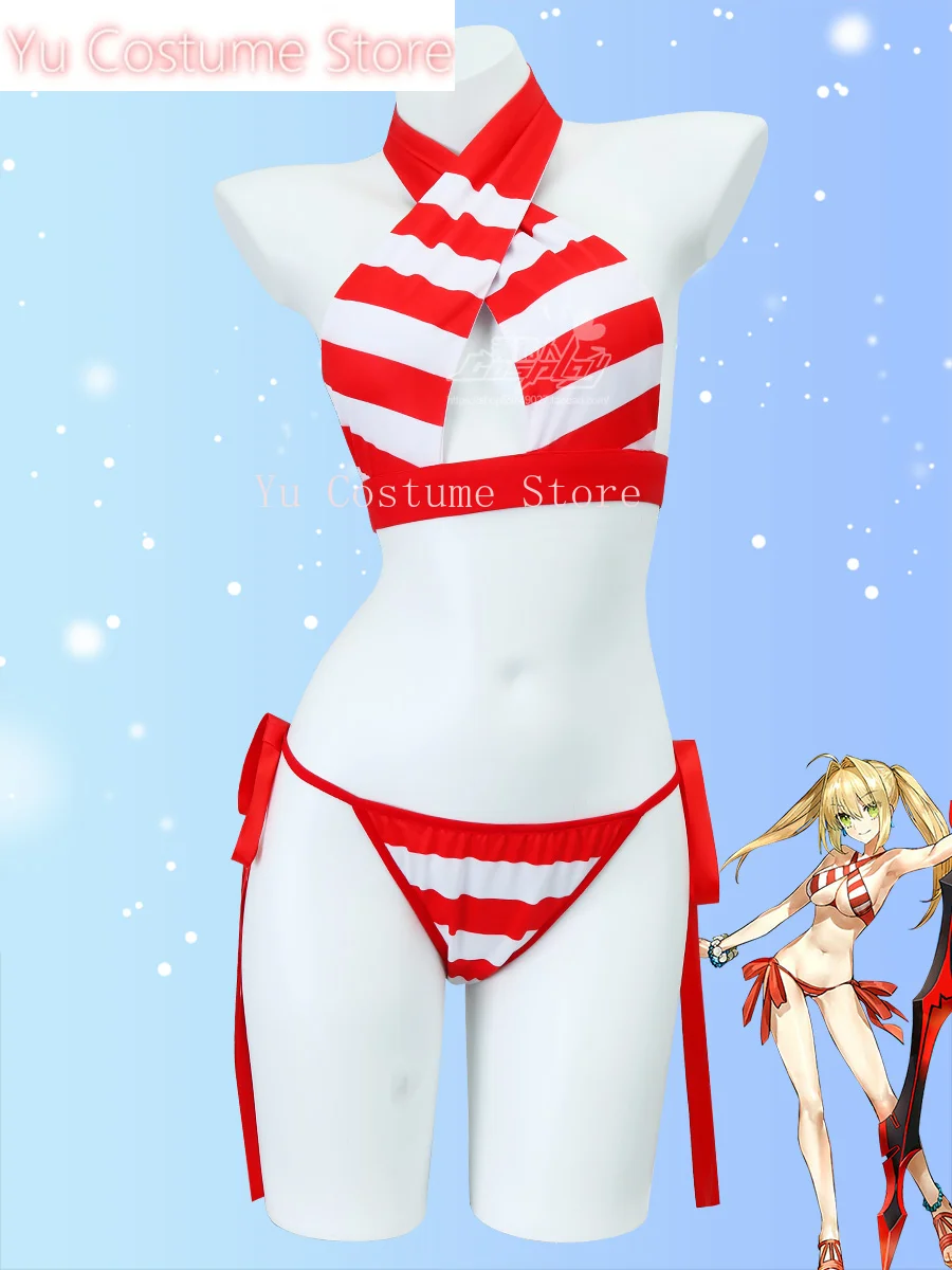 Yu Fate Grand Order Nero Claudius купальник косплей костюм Cos игры аниме вечерние униформа