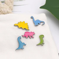 creative trendy cartoon cute dinosaur animal oil drop brooch pin denim bag gift men women fashion jewelry clothes decoration