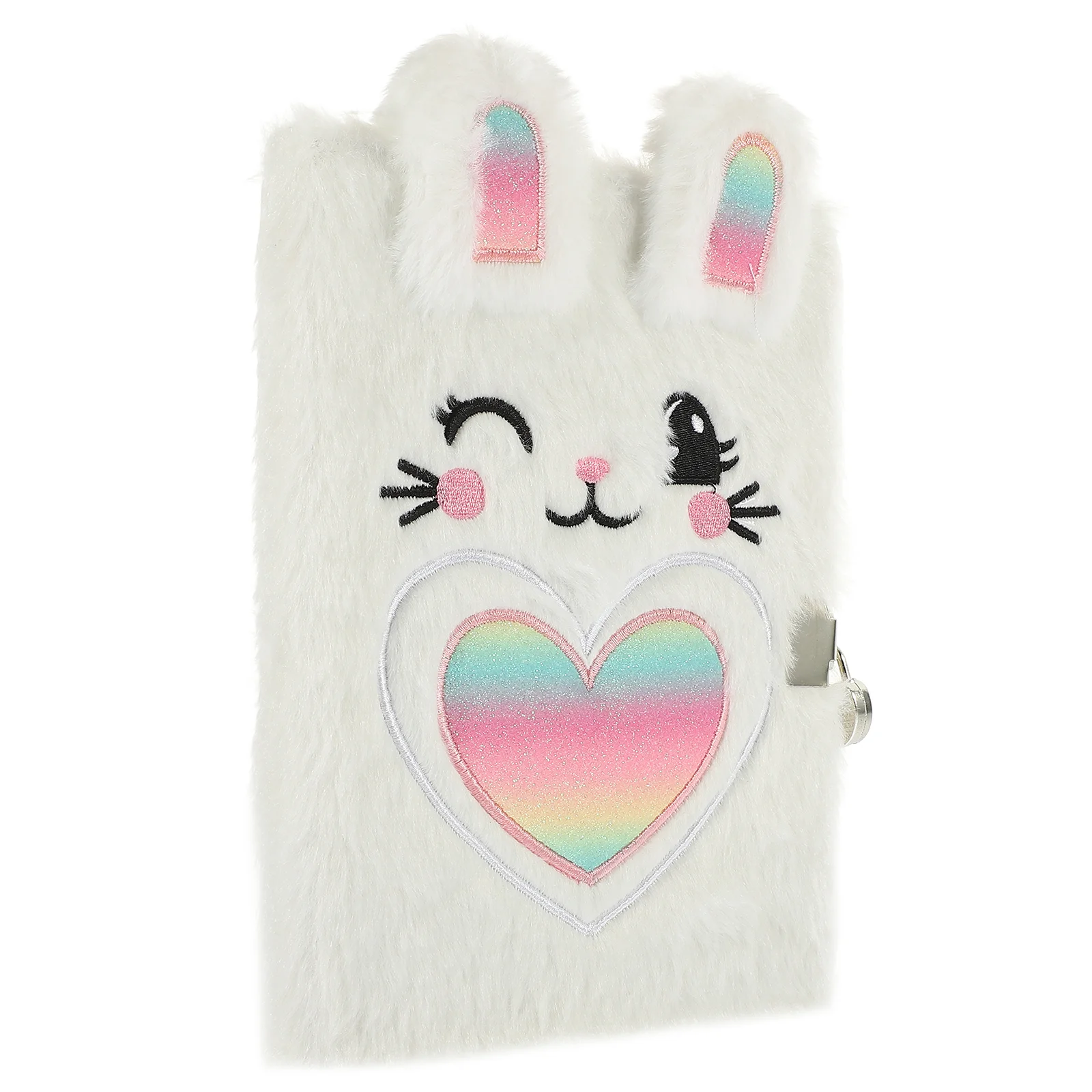 

Lovely Notebook Daily Use Plush Rabbit Notebooks Fluffy Diary Notepads Daily Use Notebook