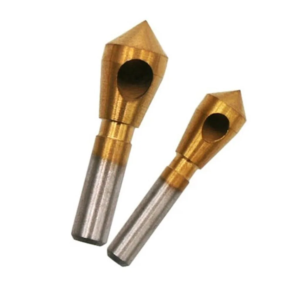 

Chamfering Tool Drill Bit 2 Pcs 2 Specifications For Metal Cutting High Speed Steel Titanium Plated High Quality