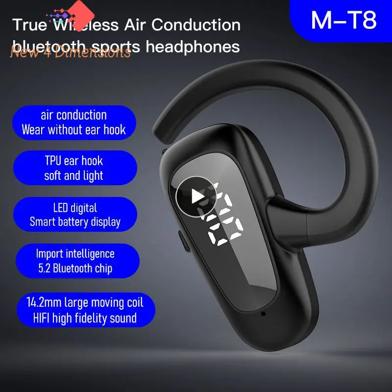 

Digital Display Sports Earphones Hd Call Ultra Long Standby Headset Wireless Sports Headset Business Headset