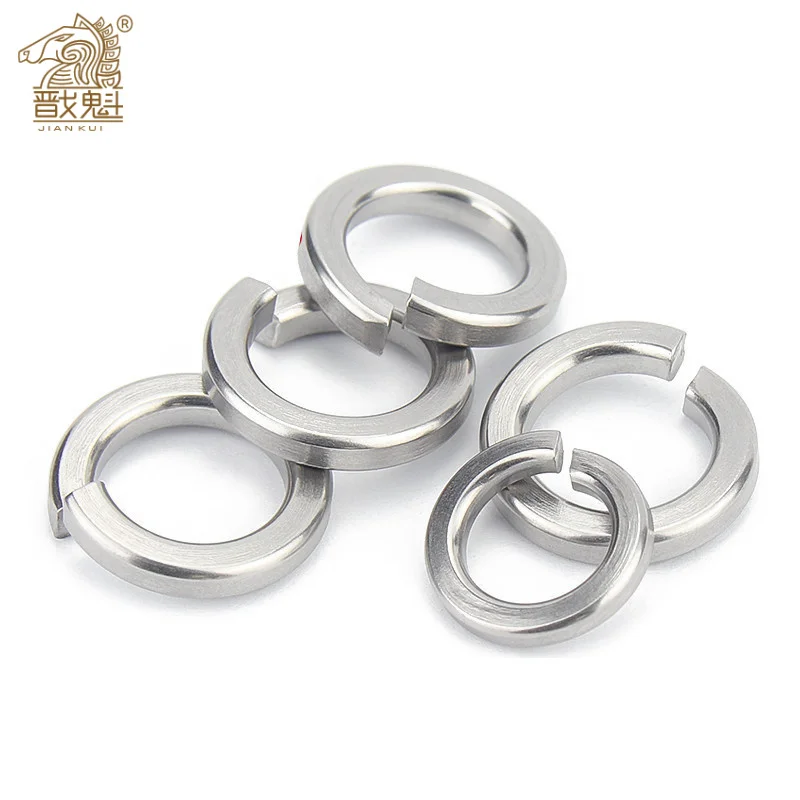 

5/10/20/50 PCs 304 stainless steel spring split washer elastic lining m1.6 M2.5 m3 M4 M5 M6 M8 M12 M16 M24 M27 M30