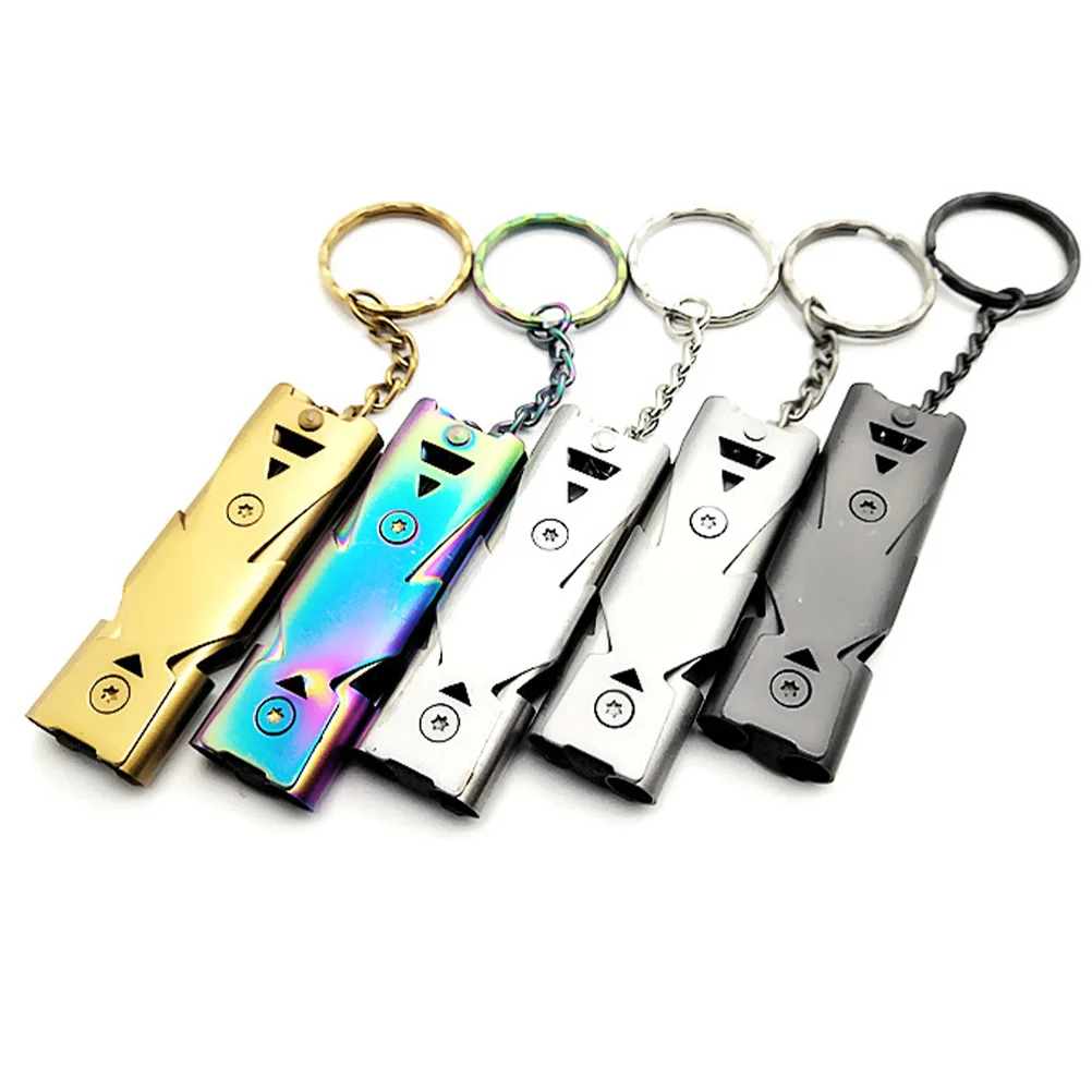 Двойной трубчатый свисток выживания с высоким децибелом для пеших прогулок