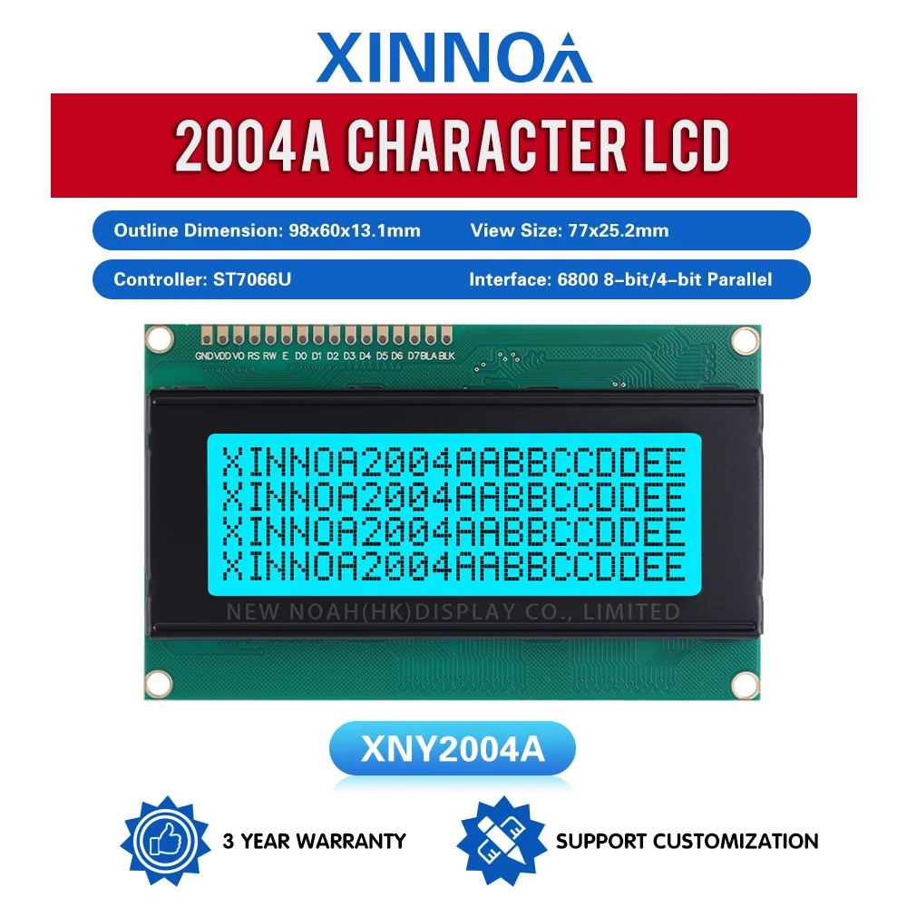 Модуль матричного экрана 4*20 4X20 4002 98*60 мм ST7066U