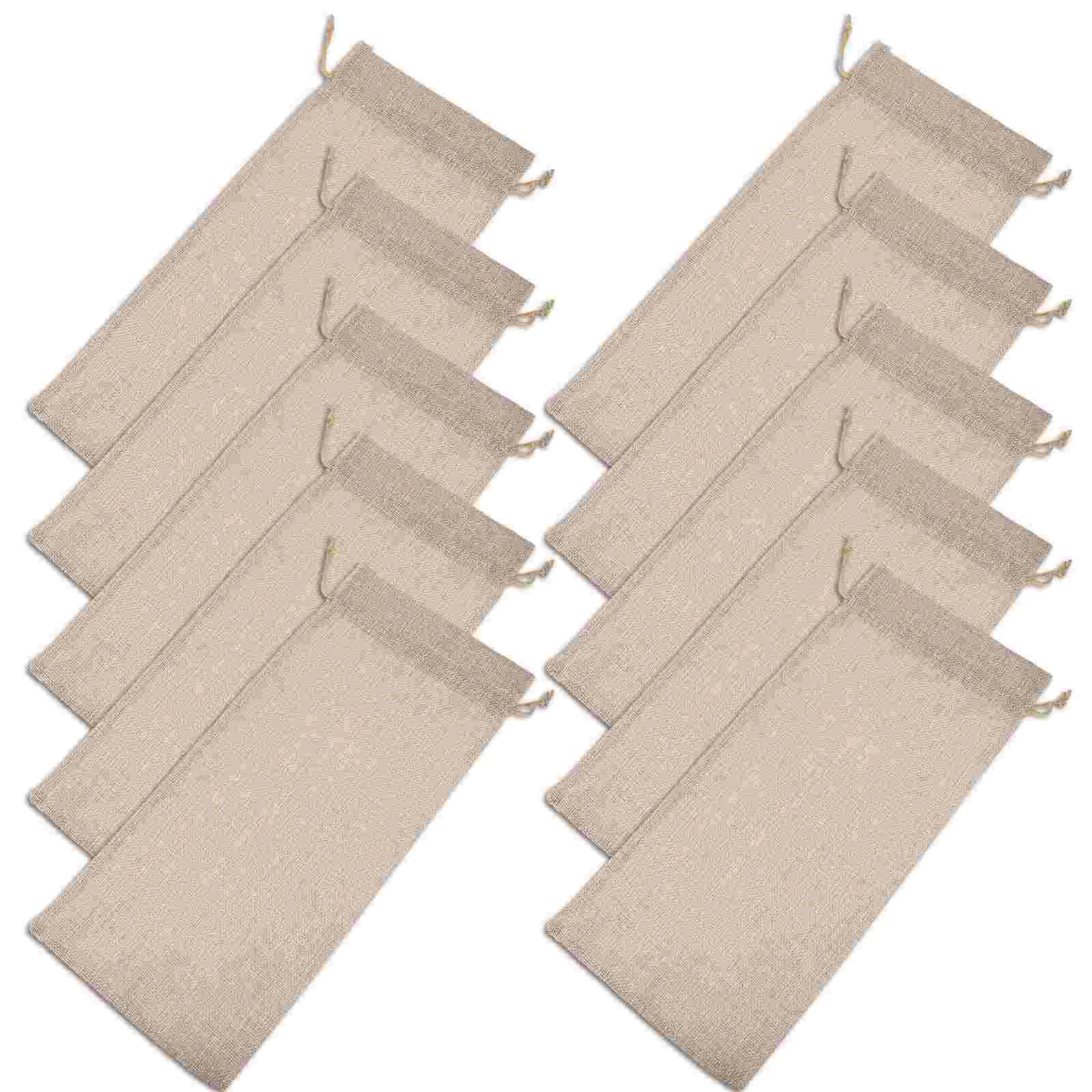 

10pcs Bags Carrying Party Bottle Storage Bags Drawstring Red Bags