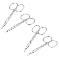 round tip eyebrow nose hair trimming trimmer scissors 4 pcs