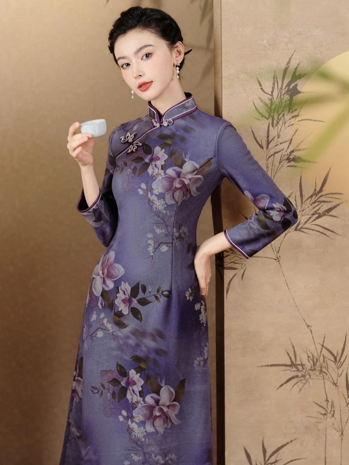 Высококачественная бархатная Женская одежда в стиле ретро из Шанхая