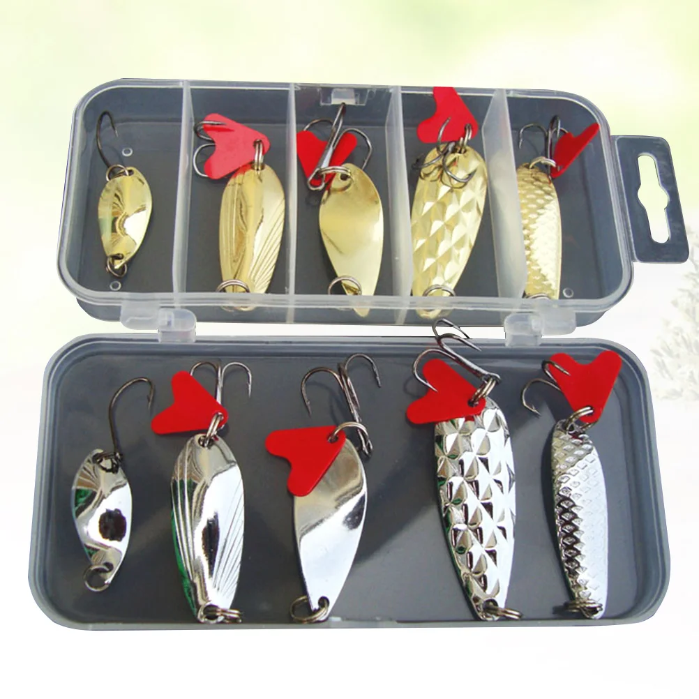 

10pcs Practical Fishing Hooks Bass Hard Water Fishing Baits Fresh Lures for Fishing Fishing accessories