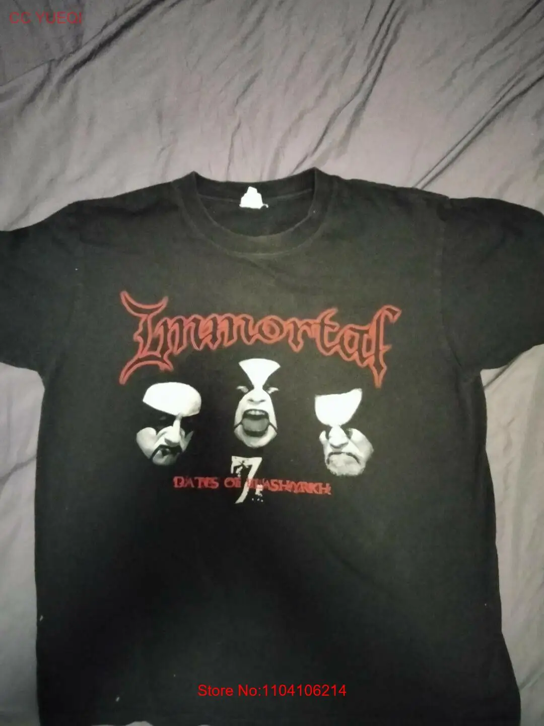 Футболка Immortal The 7 Dates of Blashyrkh средний черный металлический Abbath Apollyon Horg