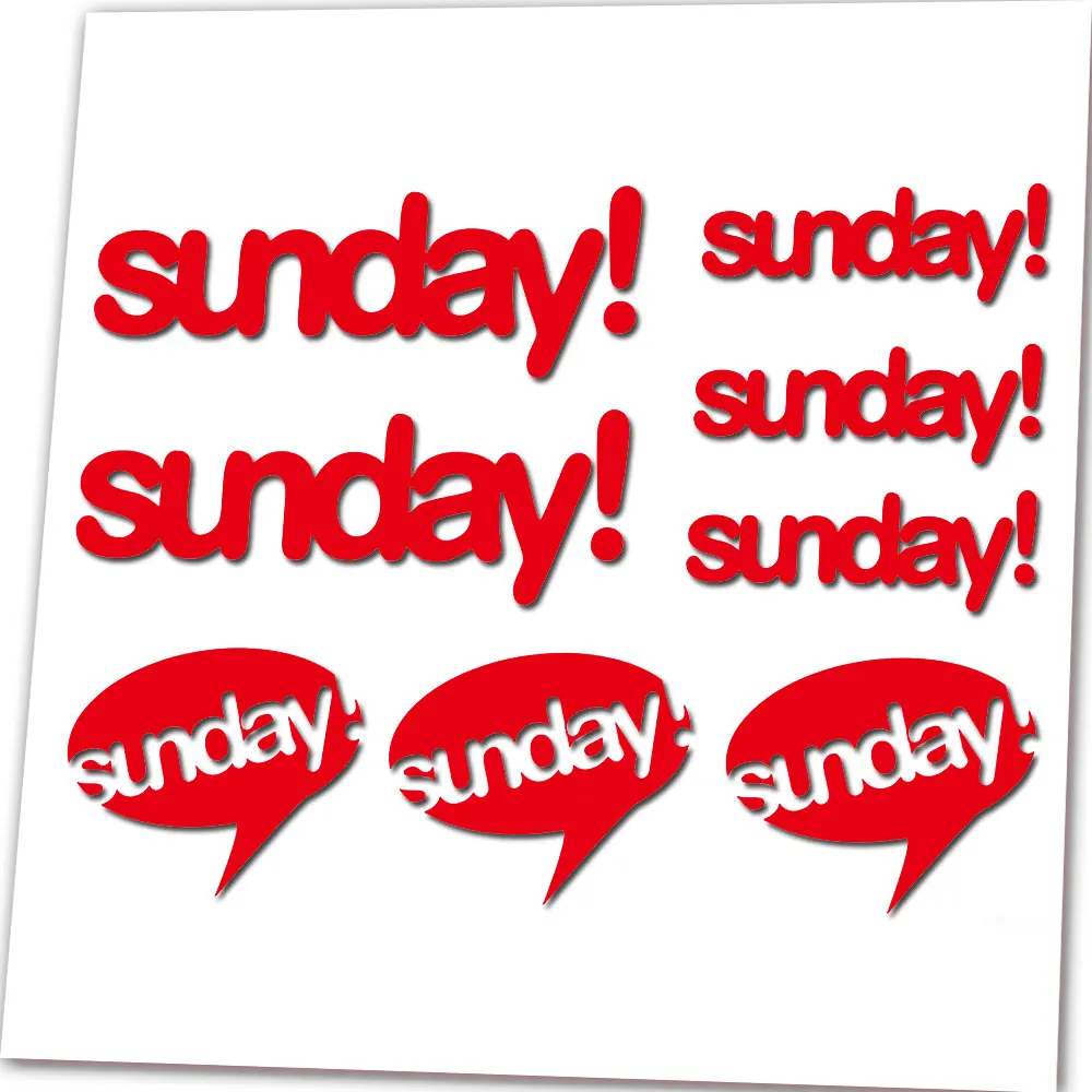 Для воскресенья BMX Виниловая наклейка с логотипом уличный парк свободный доступ